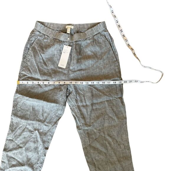 Eileen Fisher Slouchy Ankle Chambray Linen Pants Size PP/PTP - Picture 5 of 10